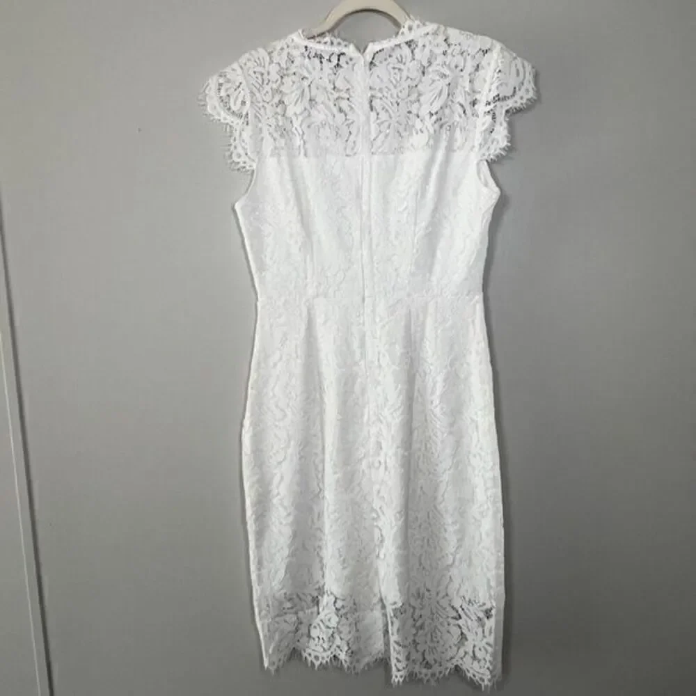MEROKEETY Women's Boho Midi Dress Swiss Dot Ruffle Flowy Tie Back Dress‎ Size M